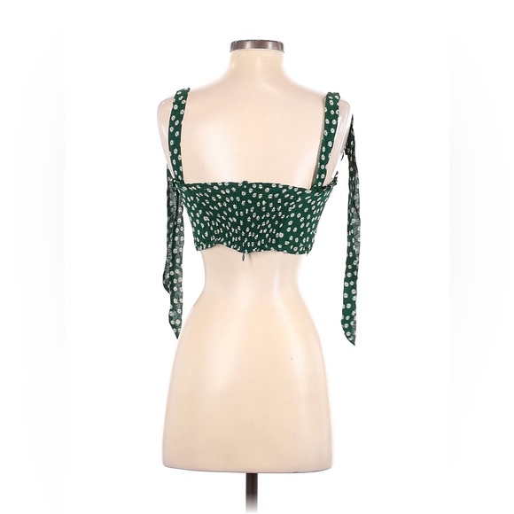 Reformation matching set green floral size 0 - Picture 2 of 6